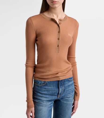 Chloé Henley-Top aus Wolle - Chloe - Modalova