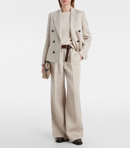 Blazer in lino e cotone - Brunello Cucinelli - Modalova