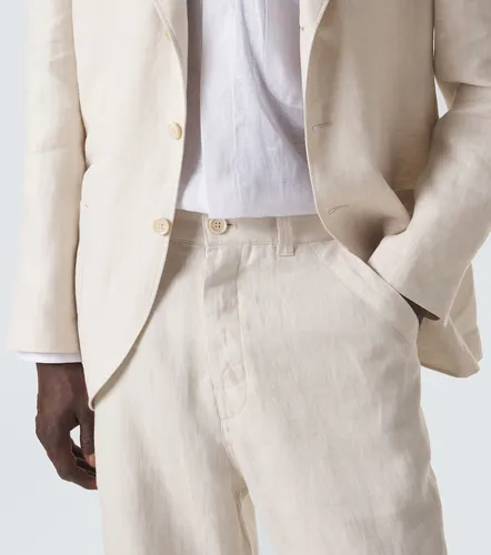 Linen straight pants - Brunello Cucinelli - Modalova