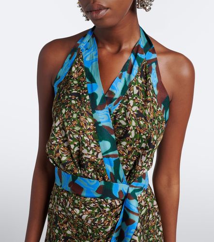 Abito midi con scollo all'americana - Dries Van Noten - Modalova