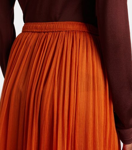 Ruffled sheer silk maxi skirt - Saint Laurent - Modalova