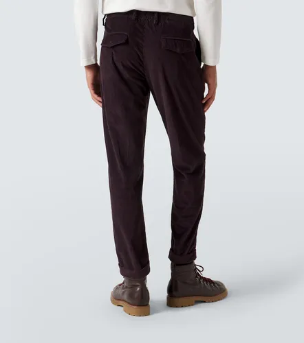 Cotton and cashmere corduroy slim pants - Eleventy - Modalova