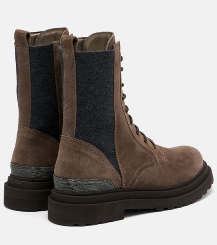 Botas de ante con cuentas Monili - Brunello Cucinelli - Modalova