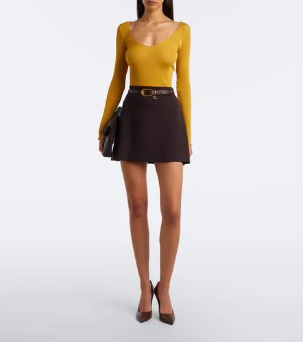 Midnight Grace jersey mini skirt - Wolford - Modalova
