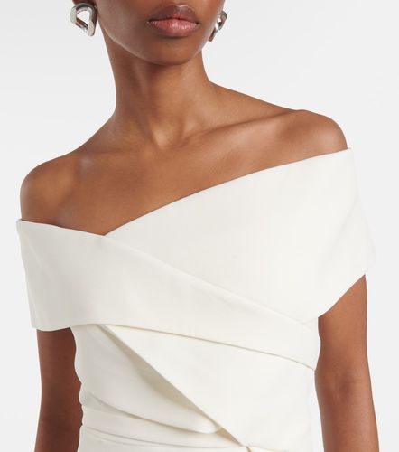 Bridal Eimear off-shoulder crepe top - Safiyaa - Modalova