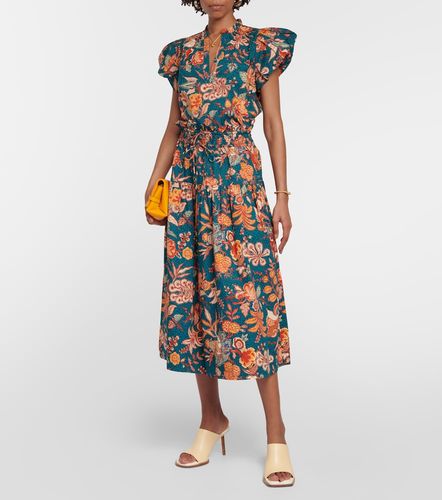 Falda midi Kyra de algodón de tiro alto - Ulla Johnson - Modalova