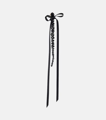 Bow-embellished crystal drop earrings - Simone Rocha - Modalova