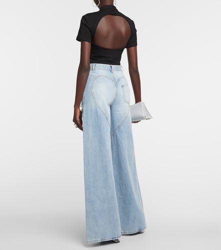 Jeans a gamba larga con cut-out - Area - Modalova