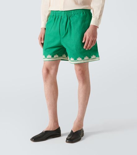 Ripple embroidered cotton shorts - Bode - Modalova
