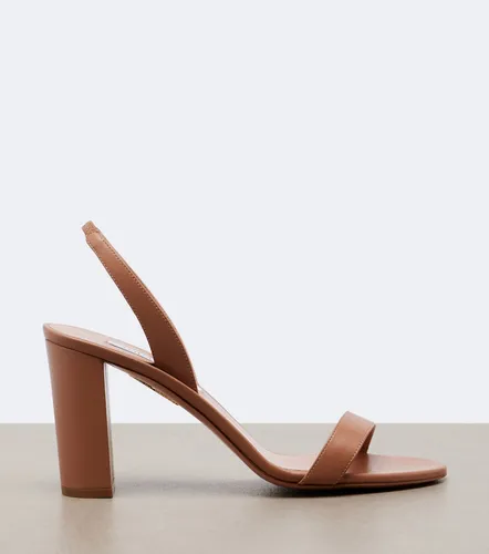 So Nude leather slingback sandals - Aquazzura - Modalova
