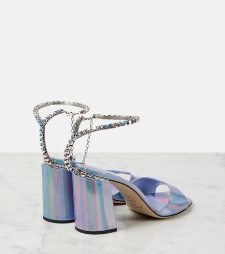 Saeda 85 embellished metallic leather sandals - Jimmy Choo - Modalova
