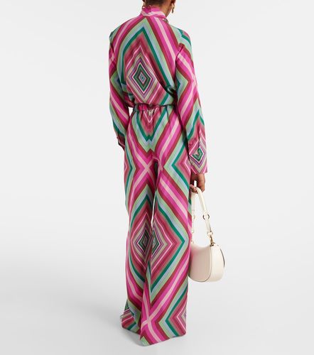 Printed silk palazzo pants - Valentino - Modalova