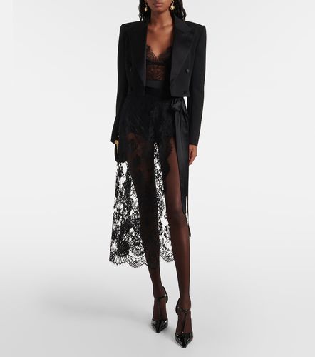 Shorts de tiro alto con paneles - Dolce&Gabbana - Modalova
