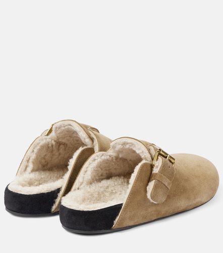 Slippers Mirvin in suede con shearling - Isabel Marant - Modalova