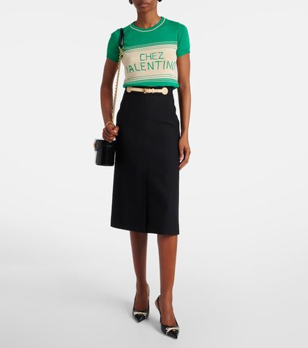Top Chez de algodón - Valentino - Modalova