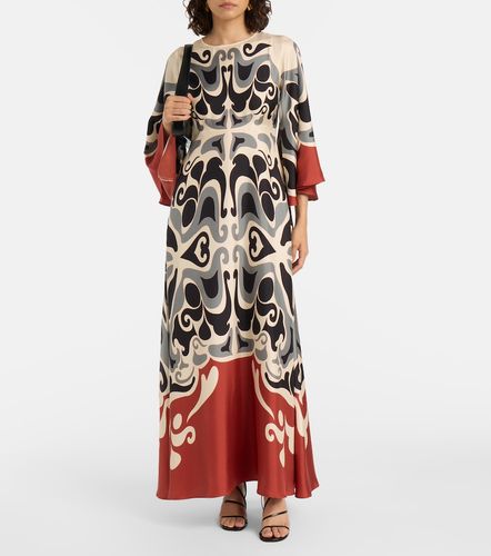 Abito lungo Phoenix Placée in twill di seta - La DoubleJ - Modalova