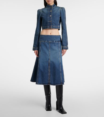 Alaïa Mid-Rise-Jeansrock - Alaia - Modalova