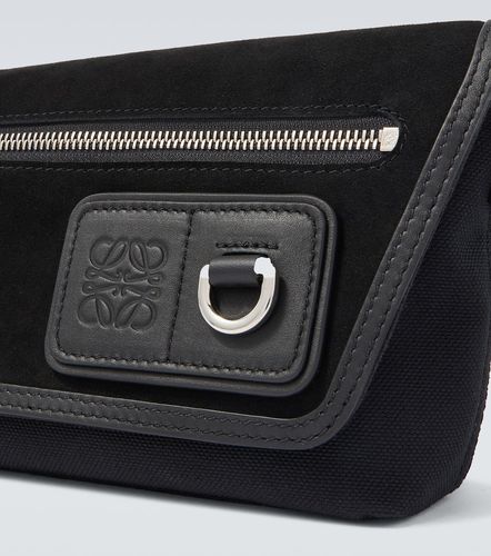 Borsa a tracolla Flex Mini in canvas e suede - Loewe - Modalova