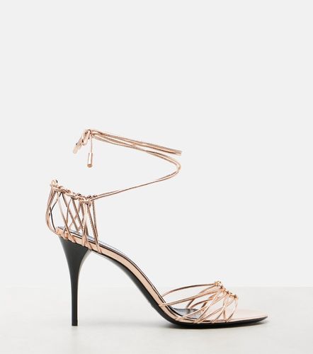 Babylone 90 metallic leather sandals - Saint Laurent - Modalova