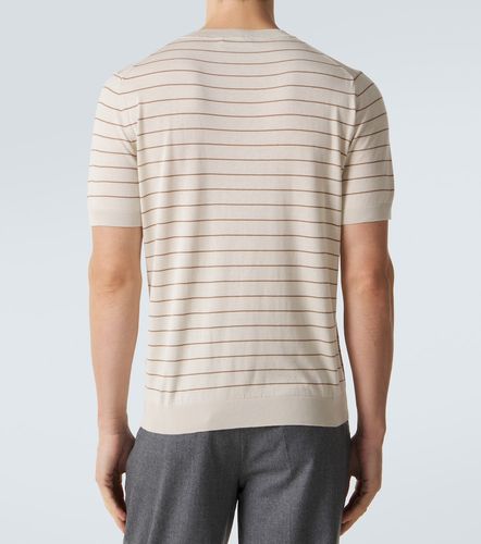 Lardini Striped silk T-shirt - Lardini - Modalova