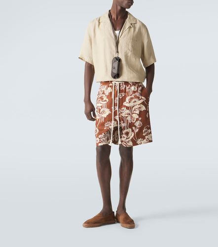 Commas Bermudas de lino floral - Commas - Modalova