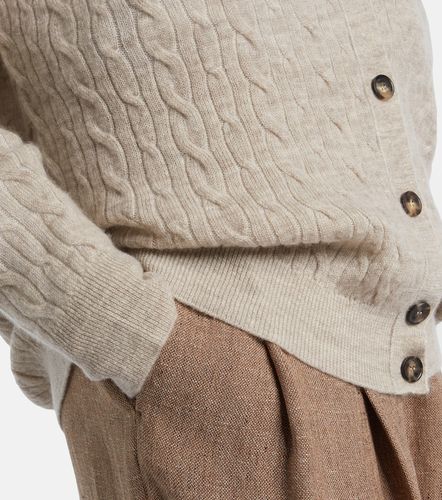 Walnut wool, cashmere, and silk cardigan - Loro Piana - Modalova
