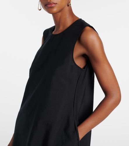 Linen and silk-blend midi dress - Rohe - Modalova