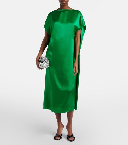 Vestido midi de satén de seda - Dries Van Noten - Modalova