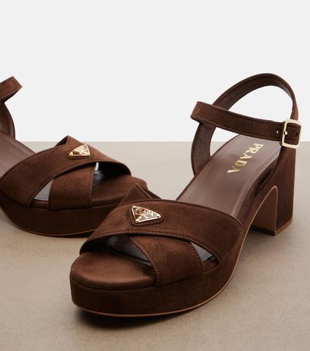 Prada Suede platform sandals - Prada - Modalova