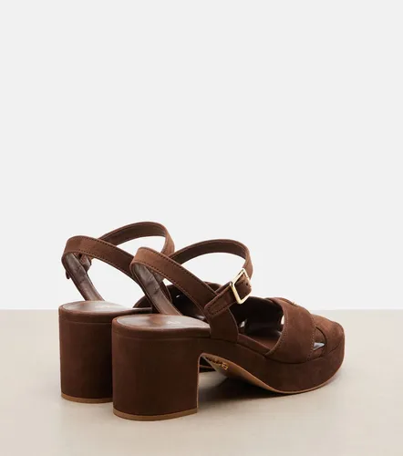 Sandalias con plataforma de ante - Prada - Modalova