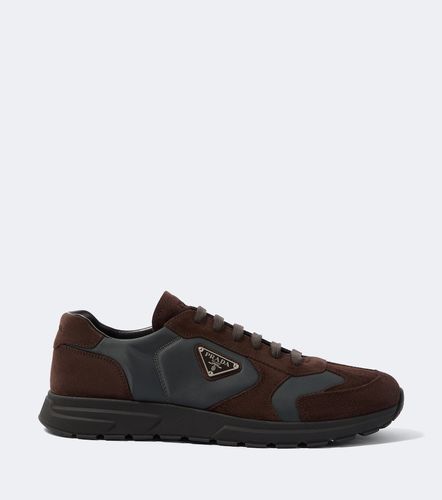 Prada Suede-trimmed sneakers - Prada - Modalova