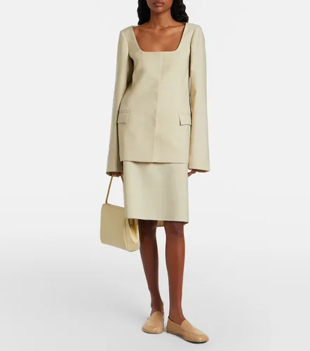 Tina Small snake-effect leather shoulder bag - Calvin Klein Collection - Modalova