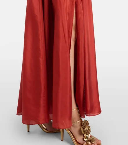 Vestido largo Indra de seda drapeado - Zimmermann - Modalova