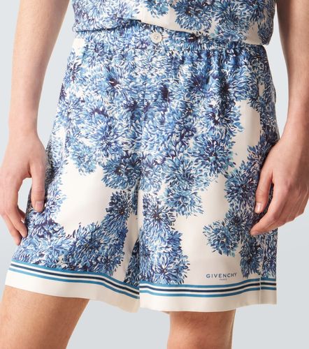 Couture Seam printed silk twill shorts - Givenchy - Modalova