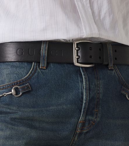 Gucci Logo leather belt - Gucci - Modalova