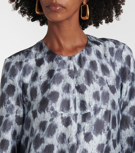 Vestido largo de seda estampado - Marni - Modalova