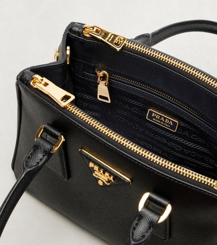 Galleria Mini leather tote bag - Prada - Modalova