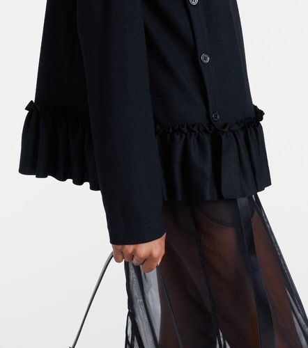 Noir Kei Ninomiya Ruffled wool top - Noir Kei Ninomiya - Modalova