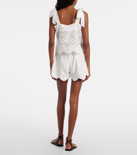 Shorts Cruse de algodón con bordado inglés - Poupette St Barth - Modalova