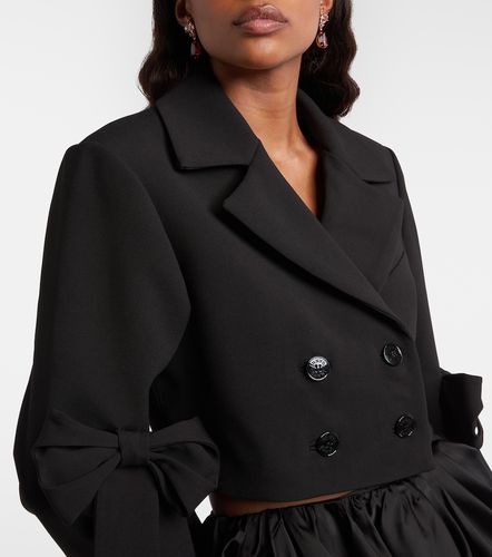 Double-breasted cropped blazer - Ganni - Modalova