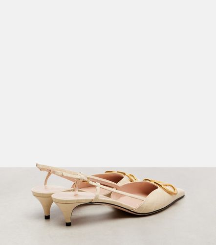 VLogo 40 leather slingback pumps - Valentino Garavani - Modalova