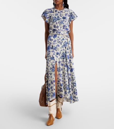 Falda midi Sakura en mezcla de seda - Isabel Marant - Modalova