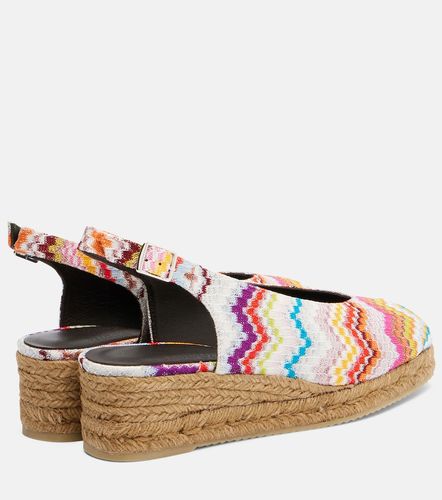 Alpargatas con cuña Joy de lamé en zigzag - Missoni - Modalova