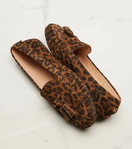Thea leopard-print suede loafers - Gianvito Rossi - Modalova