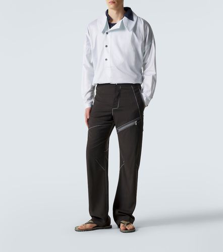Camisa Kest de algodón a rayas - Kiko Kostadinov - Modalova