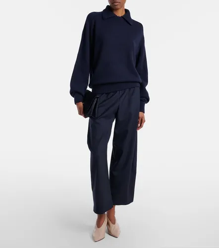 Roma virgin wool wide-leg pants - Khaite - Modalova