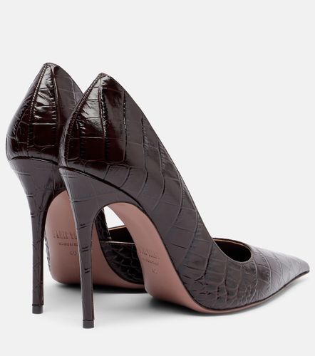 Vera croc-effect leather pumps - Paris Texas - Modalova