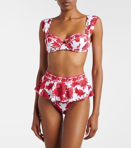 Top bikini Zella con stampa floreale - Alexandra Miro - Modalova