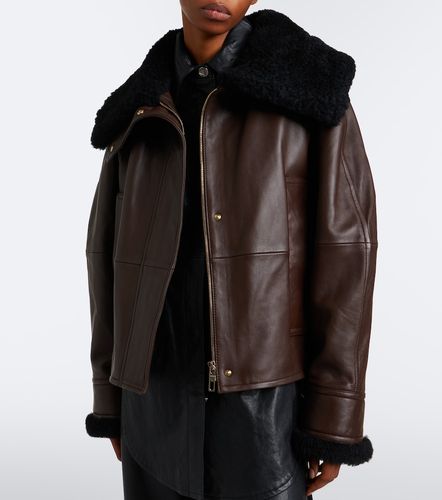 Chaqueta de piel acolchada con borrego - Sportmax - Modalova