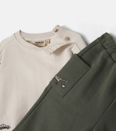 Bebé - set Elliot de sudadera y pantalónes de chándal de algodón - Wheat - Modalova